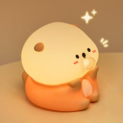 MeWaii® Otter Bubble Blowing Baby Squishy Silicone Night Light Soft Glow Adorable Funny Perfect for Gift