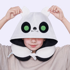MeWaii® Flip Pillow Black White Bat Reversible Throw Pillow Neck Pillow Kawaii Plush Pillow Squish Toy