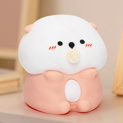 MeWaii® Otter Bubble Blowing Baby Squishy Silicone Night Light Soft Glow Adorable Funny Perfect for Gift