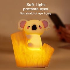MeWaii® Mini Koala on Tree Branch Silicone Squishy Night Light Cute Perfect Gift