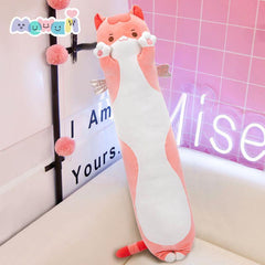 MeWaii® Original Design Kitten Pink Stuffed Animal Kawaii Plush Pillow Squishy Toy