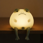 Sad Frog Silicone Squishy Night Light Cute Sitting LED Lamp Perfect Gift