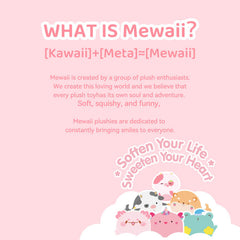 MeWaii® Mushroom Family Axolotl Kawaii Plush Pillow Squish Toy