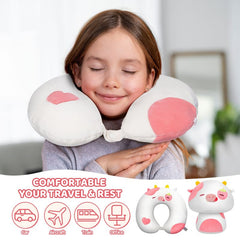 MeWaii® Flip Pillow Strawberry Cow Reversible Throw Pillow Neck Pillow Kawaii Plush Pillow Squish Toy