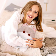 MeWaii® Kitten Gray Kawaii Plush Pillow Squish Toy