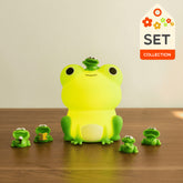 Forg Adorable Light with Miniature Figurine: Perfect Gift & Home Decor