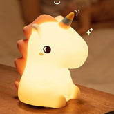 Squishy Silikon-Einhorn-LED-Nachtlicht – perfektes Geschenk für Kinder und Mädchen