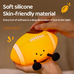 MeWaii® Football Silicone Squishy Night Light Cute Sports Lamp for Bedroom Perfect Gift