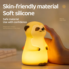 Cute Meerkat Silicone Squishy Night Light Rounded Mini Animal Lamp Perfect Gift