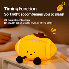 MeWaii® Football Silicone Squishy Night Light Cute Sports Lamp for Bedroom Perfect Gift