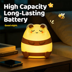 MeWaii® Cozy Bee Silicone Squishy LED Night Light