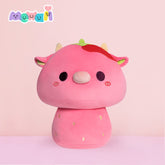 MeWaii® Mushroom Family Painted Berry Cow Kawaii Plush Pillow Squish Toy