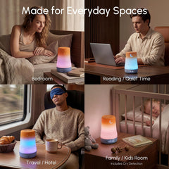 Mewaii® Smart Sleep Companion – AI Cry Detection White Noise Machine with 100 Soothing Sounds, App Control & RGB Night Light