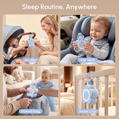 Mewaii® Portable Baby White Noise Machine – Rechargeable Sleep Sound Machine with Night Light & Soothing Sounds