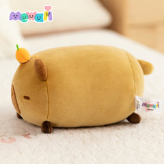 MeWaii® Fluffffy Family Tangerine Kawaii Capybara Plush Stuffed Animal Cute Plush Pillow Squishy Toy