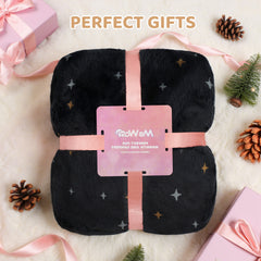 Mewaii® Starry Sky Wearable Blanket Hoodie Ultra Soft Cozy Flannel Hoodie Blanket with Pockets
