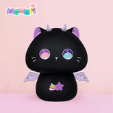 MeWaii® Mushroom Family Purple Magic Cat Kawaii Plush Pillow Squish Toy