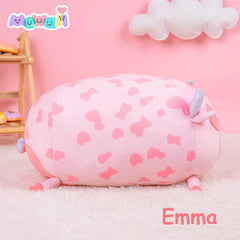 MeWaii® Fluffffy Family Strawberry Cow Stuffed Animal Kawaii Plush Pillow Squishy Toy