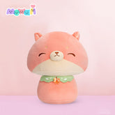 MeWaii® Mushroom Family Little Fox Kawaii Plush Pillow Squish Toy