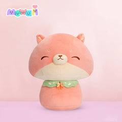 MeWaii® Mushroom Family Little Fox Kawaii Plush Pillow Squish Toy