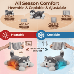 MeWaii® Alaskan Malamute Weighted Stuffed Animal