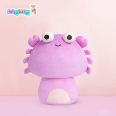 MeWaii® Mushroom Family Popeyed Crab Thermochromic Kawaii Plush Pillow Squish Thermochromic Toy