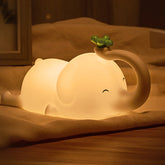 Squishy Silikon-LED-Nachtlicht mit fliegendem Elefantenmotiv – perfektes Geschenk für Kinder und Mädchen