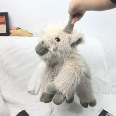 Highland Cow Gray Weighted Stuffed Animal