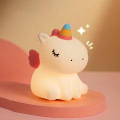 MeWaii® Unicorn Night Light LED Squishy Tap Lamp Best Gift for Baby and Girl