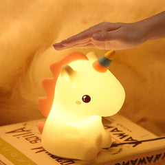 MeWaii® Squishy Silicone Unicorn LED Night Light - Perfect Gift for Kids and Girls