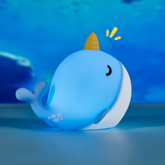 Unicorn Whale Silicone Squishy Night Light Perfect Gift Sleep Companion Stress Relief