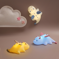MeWaii® Squishy Silicone Cute Baby Dragon LED Night Light - Perfect Gift for Kids and Girls