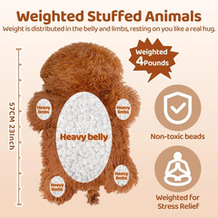 MeWaii® Lazy Highland Cow Weighted Stuffed Animal