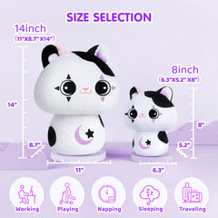 MeWaii® Mushroom Family Star Cat Kawaii Plush Pillow Squish Toy