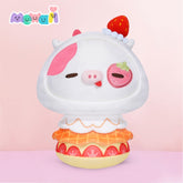 Mewaii® Mushroom Family Berry Cow with Ice Cream Hoodie Kawaii Plush Pillow Squish Toy