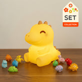 Dinosaur Adorable Light with Miniature Figurine: Perfect Gift & Home Decor