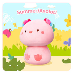 MeWaii® Mushroom Family Axolotl Kawaii Plush Pillow Squish Toy