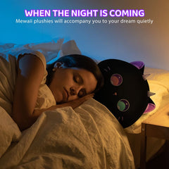 MeWaii® Mushroom Family Purple Magic Cat Kawaii Plush Pillow Squish Toy