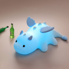 MeWaii® Squishy Silicone Cute Baby Dragon LED Night Light - Perfect Gift for Kids and Girls