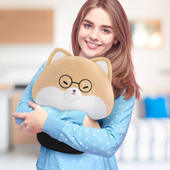 MeWaii® Mushroom Family Suit Shiba Inu Kawaii Plush Pillow Squish Toy