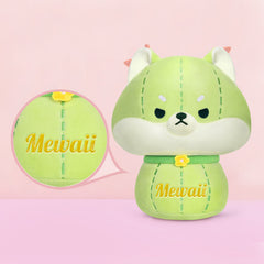 MeWaii® Mushroom Family Cactus Dog Cute Kawaii Plush Pillow Squish Toy