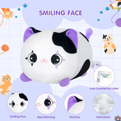 MeWaii® Fluffffy Family Star Cat Stuffed Animal Kawaii Plush Pillow Squishy Toy