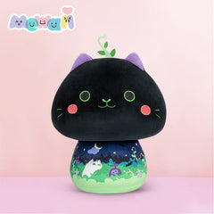 MeWaii® Mushroom Family Devil Mint Kitten Kawaii Plush Pillow Squish Toy