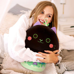MeWaii® Mushroom Family Devil Mint Kitten Kawaii Plush Pillow Squish Toy