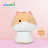 MeWaii® Mushroom Family Kitten Orange Kawaii Plush Pillow Squish Toy