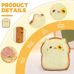 MeWaii® Food Fruit Series Toast Bread Pillow Kawaii Plush Pillow Squish Toy