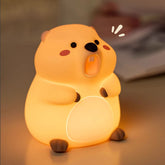 Groundhog Silicone Squishy Night Light Cute Standing LED Lamp Perfect Gift
