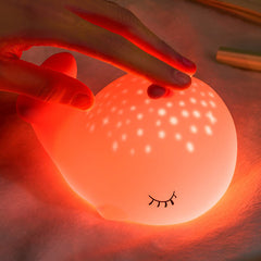 MeWaii® Whale with Water Spout and Ocean Dream Style Silicone Squishy Night Light Gift Cute Rounded Perfect Gift