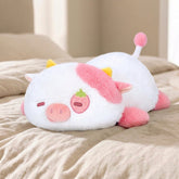 MeWaii® Weighted Stuffed Animals 4.0 Lbs – Strawberry Cow Plush, Animals for Kids, Cow Pillow, Birthday Gifts for Women, Girls and Males