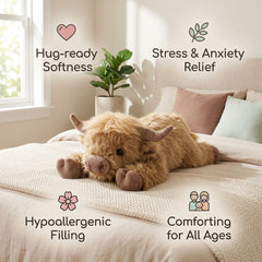 Highland Cow Weighted Stuffed Animal